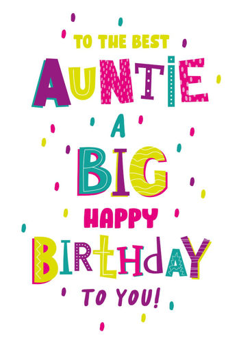 Picture of TO THE BEST AUNTIE A BIG HAPPY BIRTHDAY